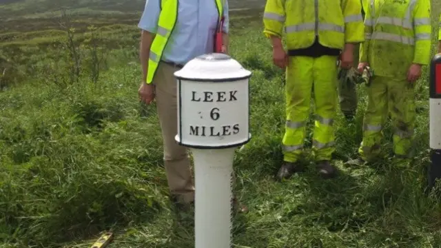 The restored marker after being put back