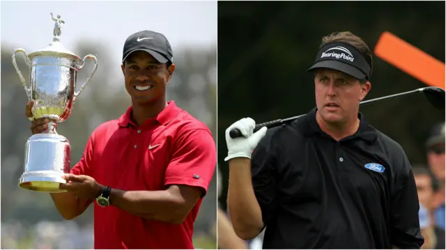 Tiger Woods and Phil Mickleson