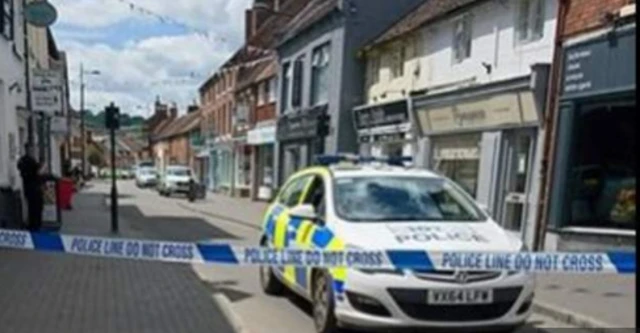 Armed police seal off Whitburn street in Bridgnorth on June 7th