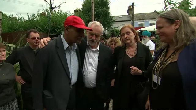 Jeremy Corbyn at Grenfell