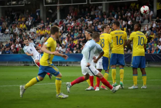 James Ward-Prowse takes a free kick