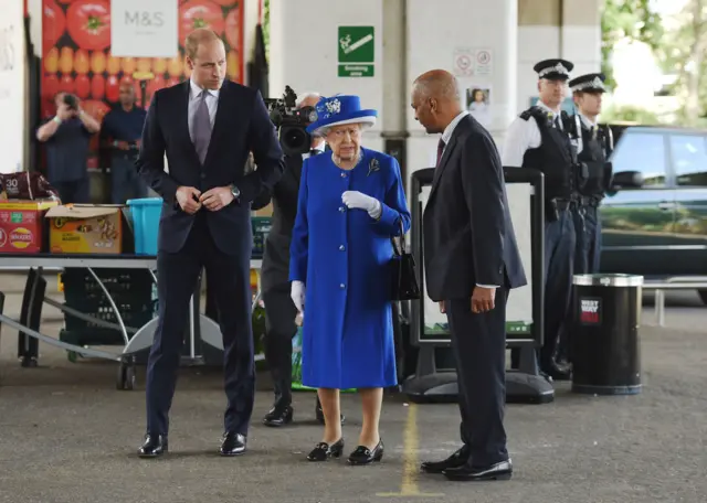 The Queen and Duke of Cambridge