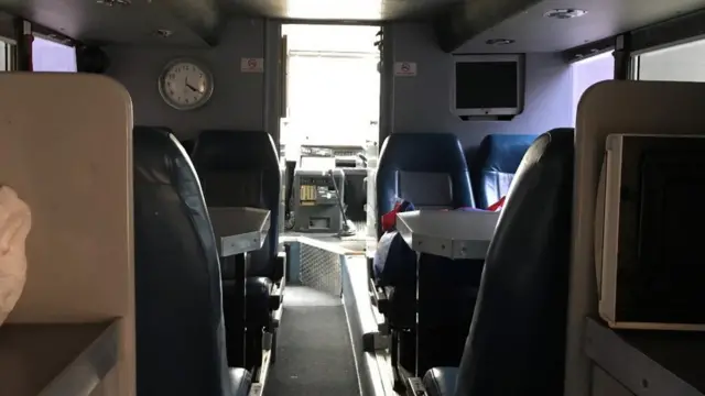 Inside the bus