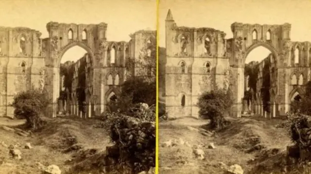 Two images of Rievaulx Abbey