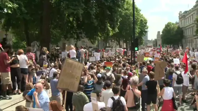 Protest at Whitehall