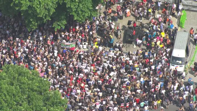 Protest at Whitehall