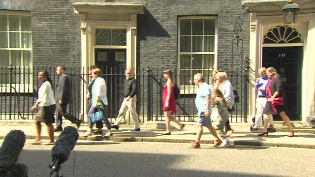 Grenfell Tower victims at Downing Street