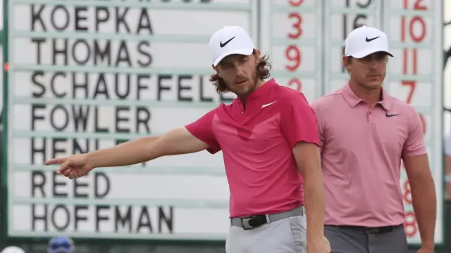 Tommy Fleetwood and Brooks Koepka