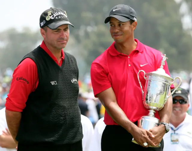 Rocco Mediate and Tiger Woods