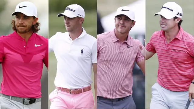 Tommy Fleetwood, Justin Thomas, Brooks Koepka and Brian Harman