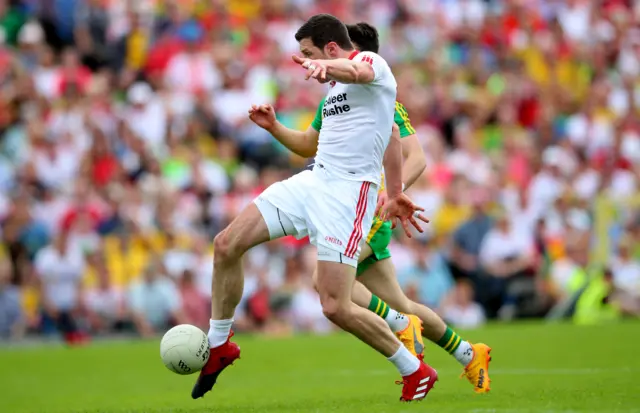 Tyrone's Sean Cavanagh in action against Donegal