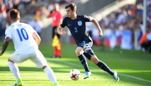 England's defender Ben Chilwell