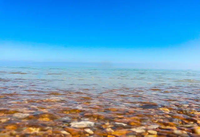 Pebbles and sea