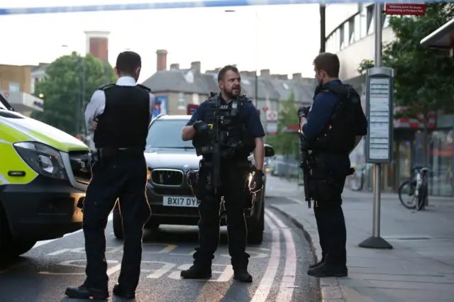 Police in Finsbury Park