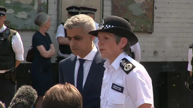 Met Police Commissioner Cressida Dick and London Mayor Sadiq Khan