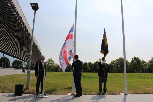 Flag raising