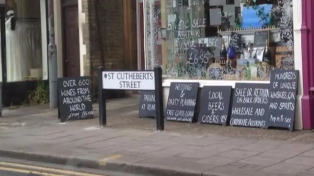 St Cutheberts Street sign.