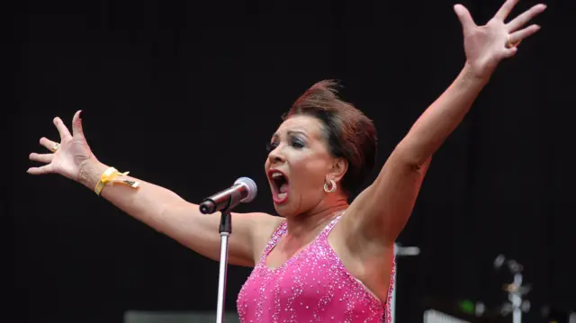Dame Shirley Bassey at Glastonbury