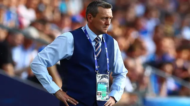 England manager Aidy Boothroyd shows a look of dejection