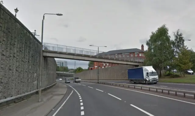 Bridge over A61