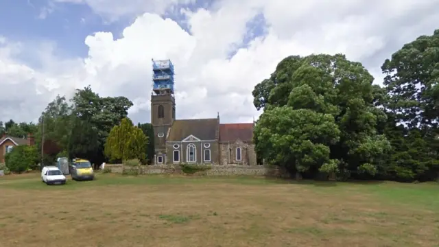 At All Saints church in North Runcton