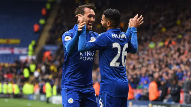 Christian Fuchs and Riyad Mahrez