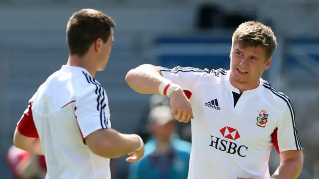 Owen Farrell and Jonny Sexton