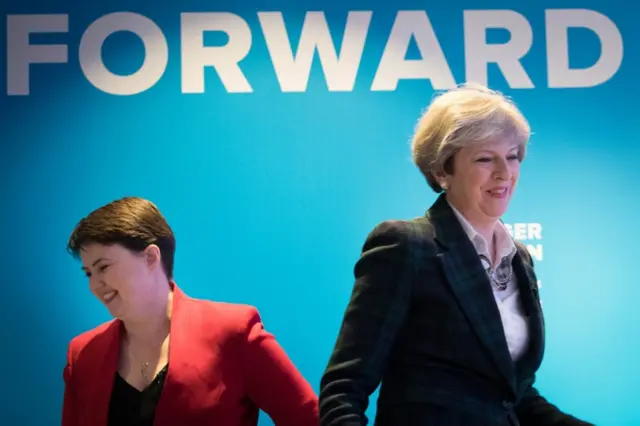 Ruth Davidson with Theresa May