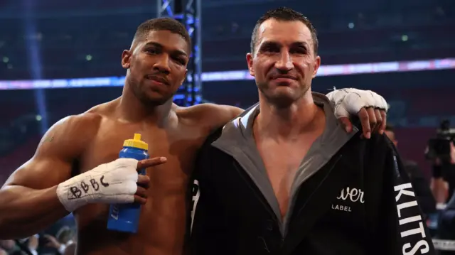 Anthony Joshua and Wladimir Klitschko