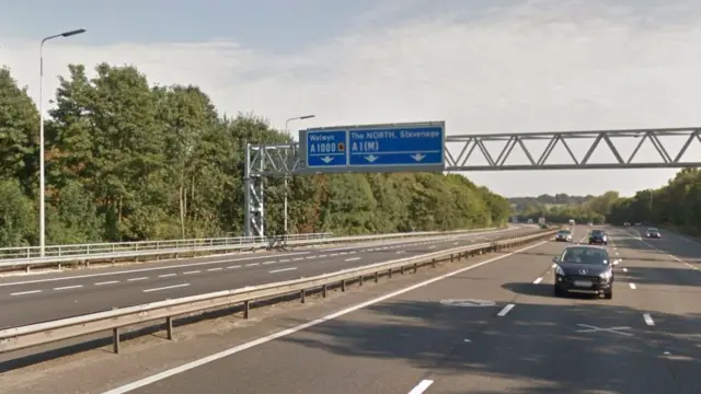 Junction 6 of the A1M