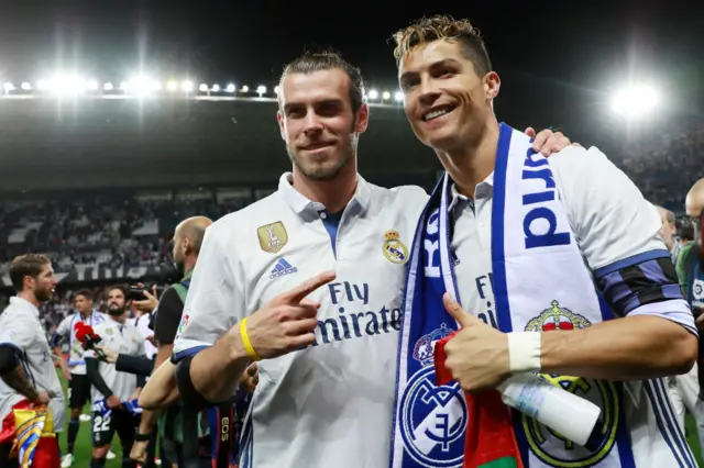 Gareth Bale and Cristiano Ronaldo