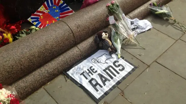 Rams flag in Manchester