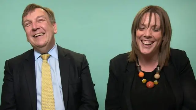 John Whittingdale and Jess Phillips