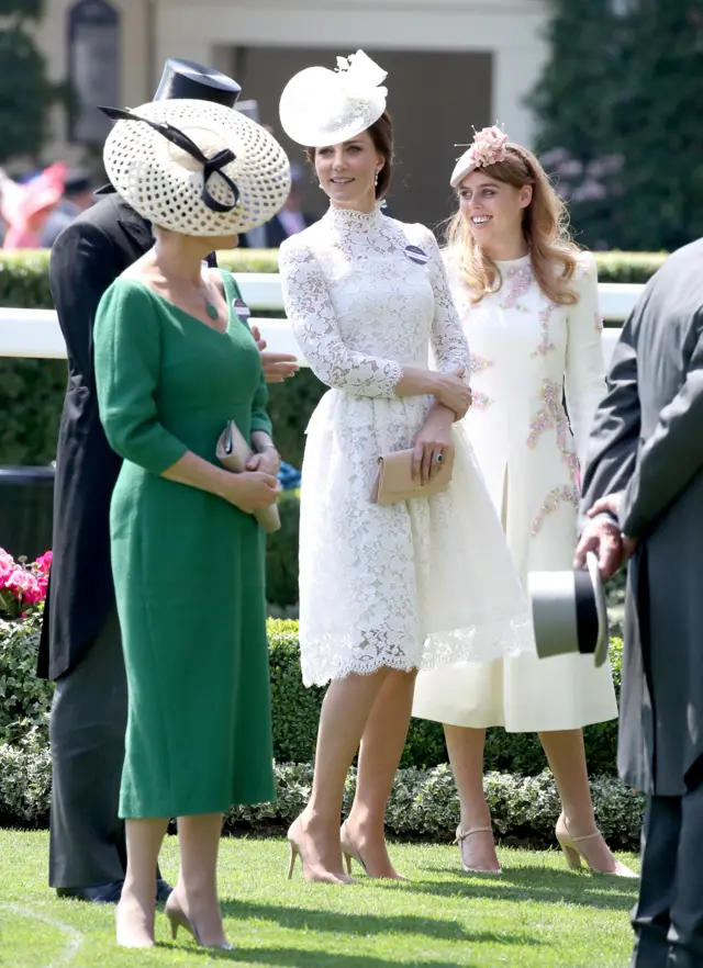 Duchess of Cambridge with Princess Beatrice