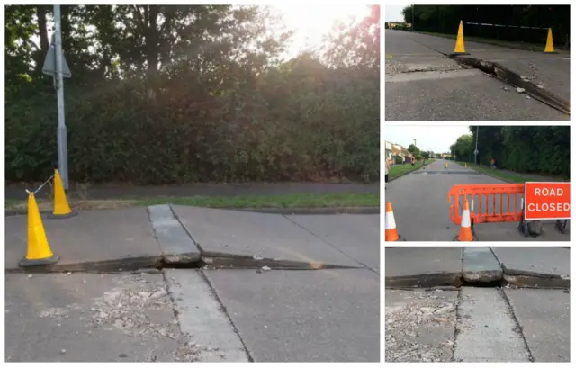 The warped and cracked road