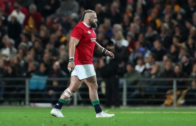 Joe Marler walks off after being sent to the sin bin