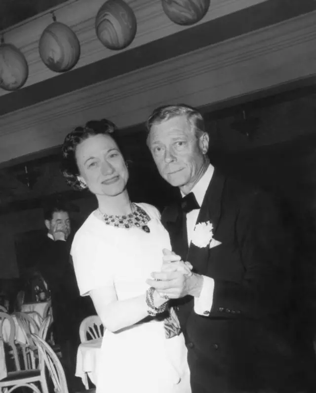 The Duke and Duchess of Windsor dancing at the Patio Club in Palm Beach in March 1957