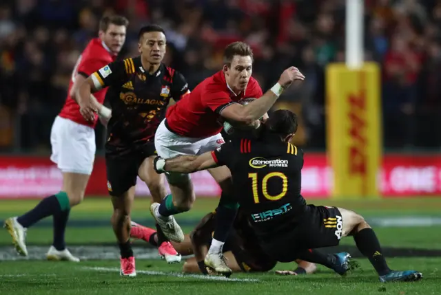 Liam Williams is tackled