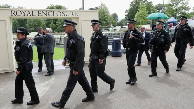 Armed police at Royal Ascot