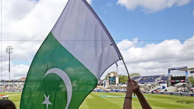 The temporary stand was first used at the Champions Trophy