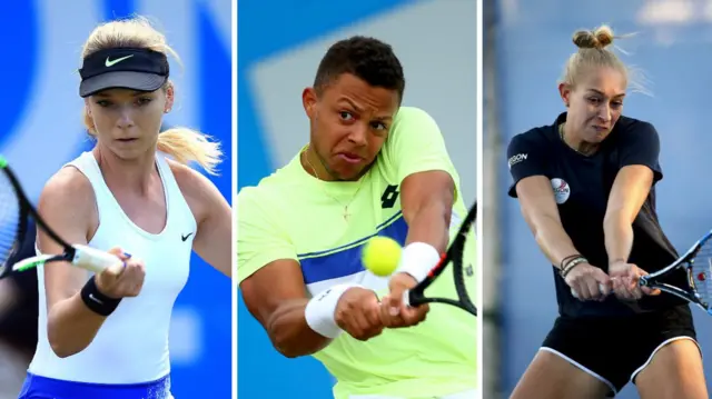 Katie Boulter, Jay Clarke and Jocelyn Rae