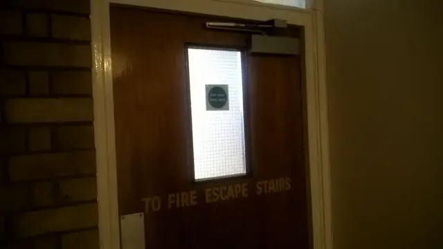 Fire escape door