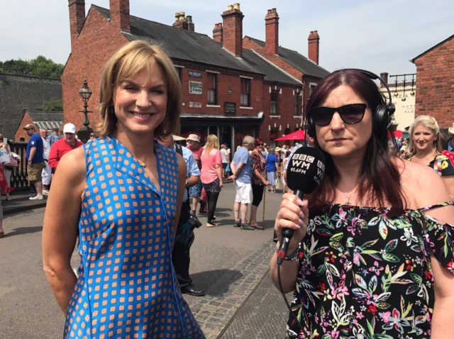 Fiona Bruce and Caroline Martin