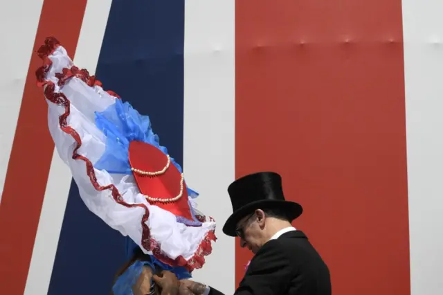 Red white and blue hat