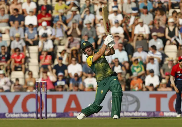 AB De Villiers plays a shot