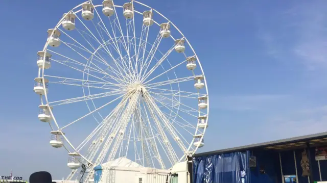 Ferris wheel at show