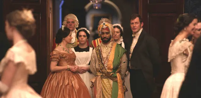 Actor, Satinder Sartaaj (centre) playing role of The Black Prince