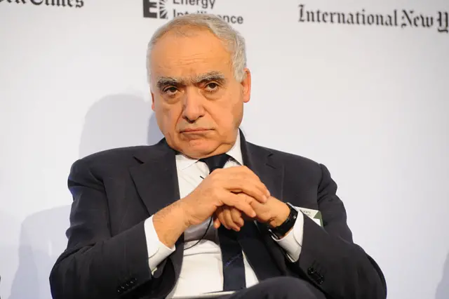 Ghassan Salame from Sciences Po, appears on stage on Day 1 at the International New York Times/Energy Intelligence Oil & Money Conference at The InterContinental Hotel on October 29, 2014 in London, England