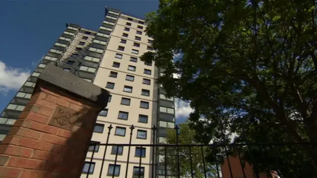 Tower block in Nottingham