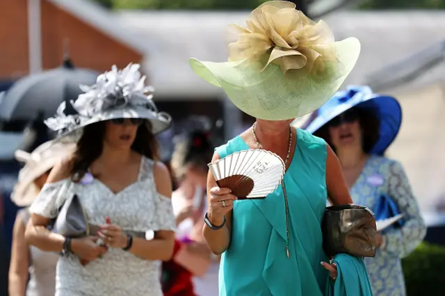 Racegoers at Royal Ascot